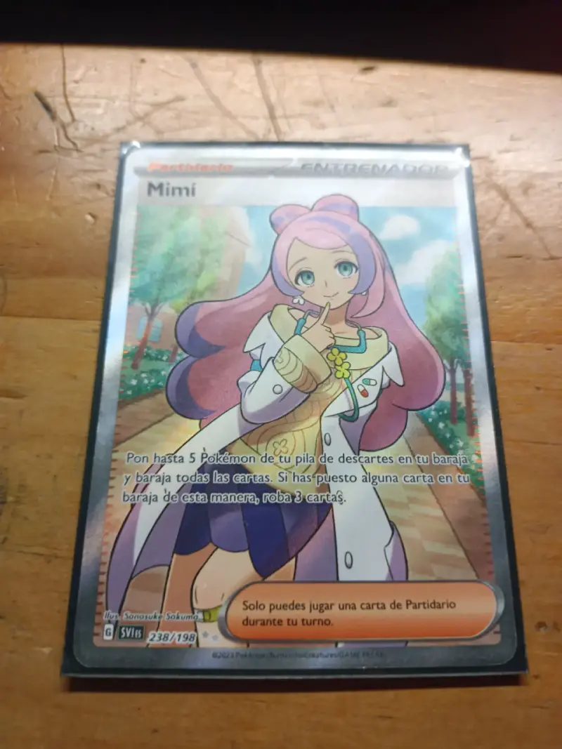 Carta Pokémon Entrenador Mimí Holo Rara