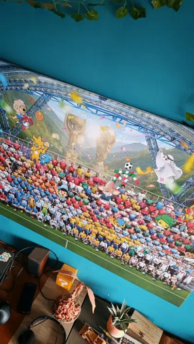 Cuadro Decorativo de Fútbol 1930 a la fecha 70x50 - miniatura 2