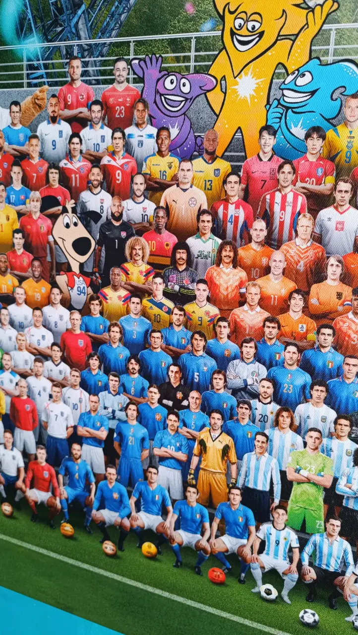 Cuadro Decorativo de Fútbol 1930 a la fecha 70x50 - 6