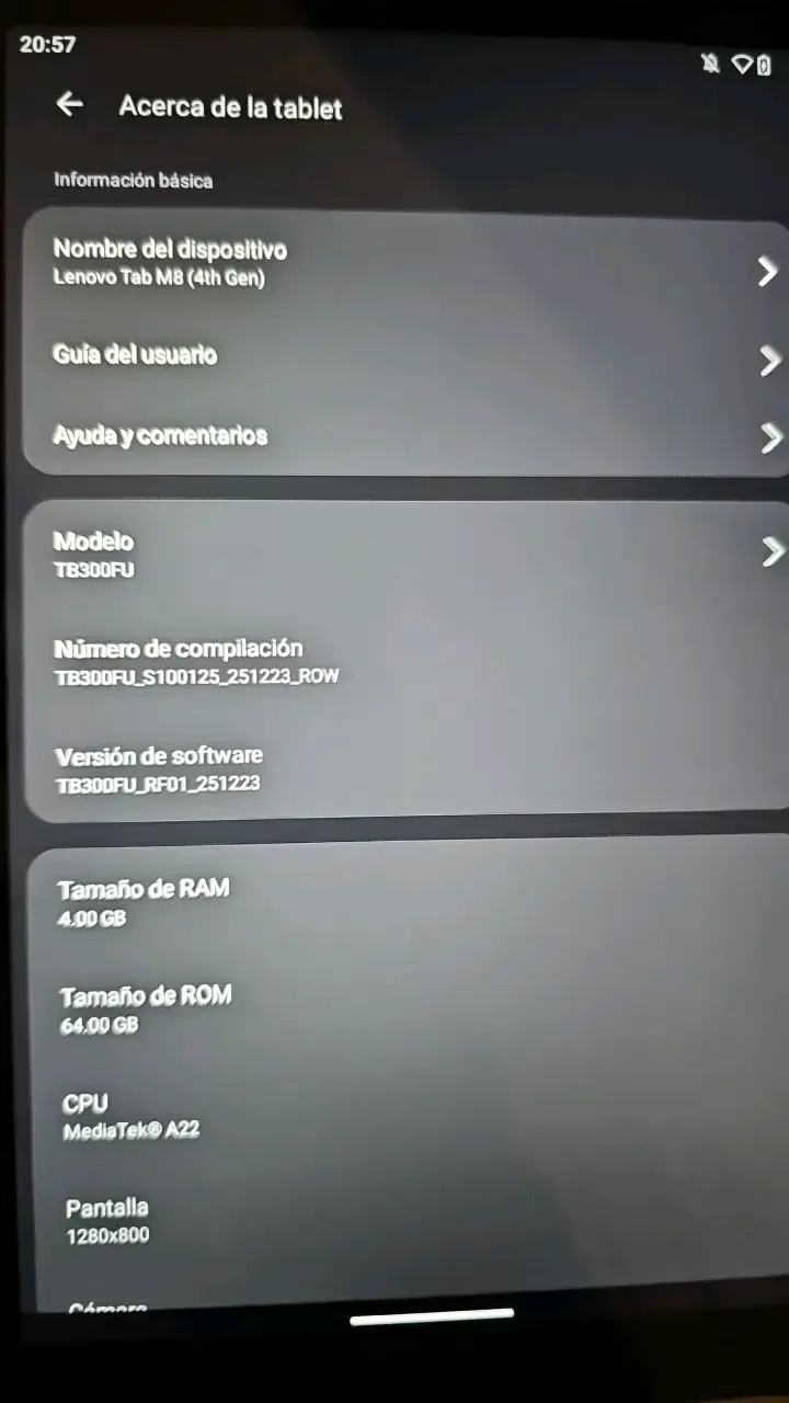 Tablet Lenovo Tab M8 4ta Gen 4GB RAM 64GB - 2