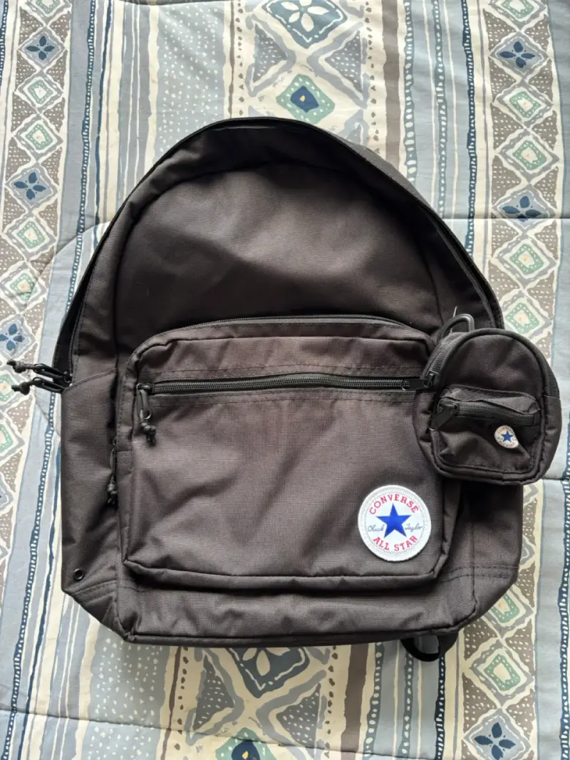 Mochila negra Converse con estuche adicional - 2
