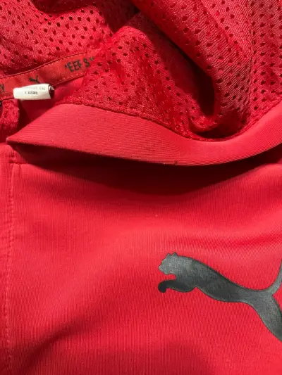 Polerón rojo con capucha Puma para hombre - miniatura 4