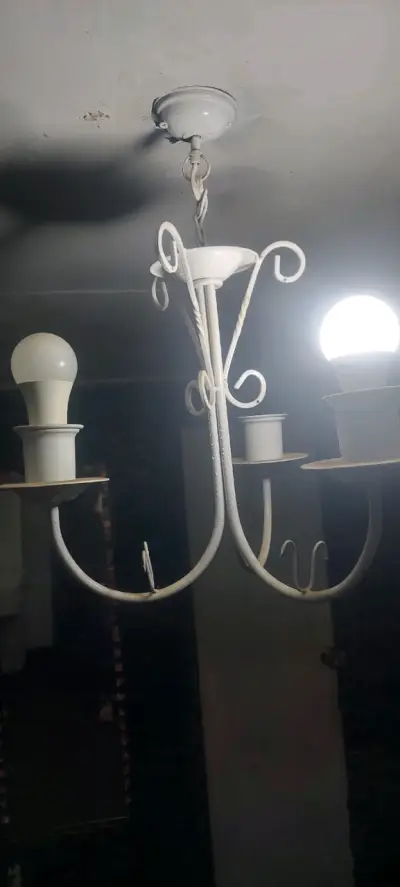 Lámpara de Techo Estilo Clásico Blanca - miniatura 1