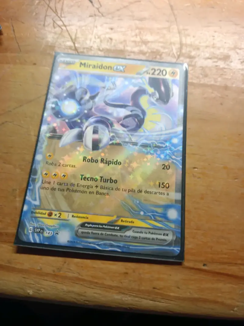 Carta Pokémon Miraidon EX Holo Rara