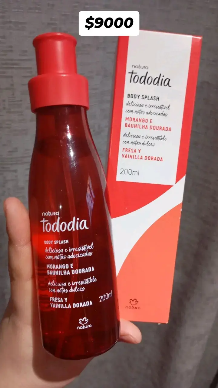 Body Splash Tododia Fresa y Vainilla Dorada