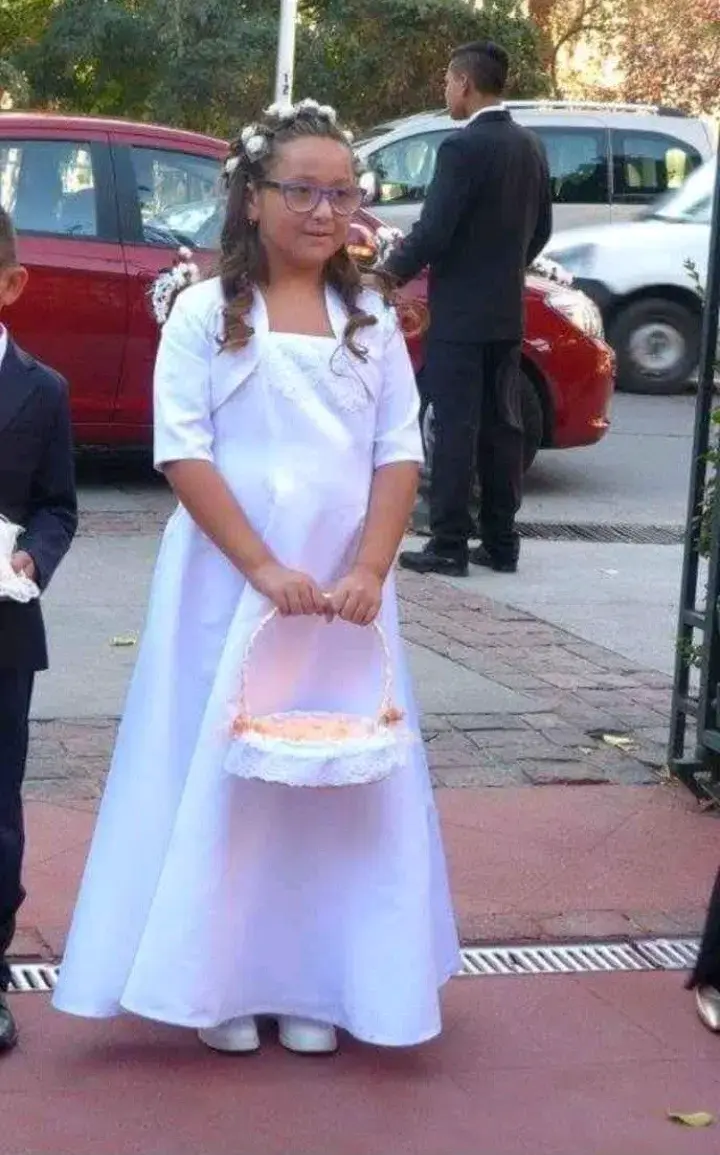 Vestido de Primera Comunión para Niña Blanco - 2