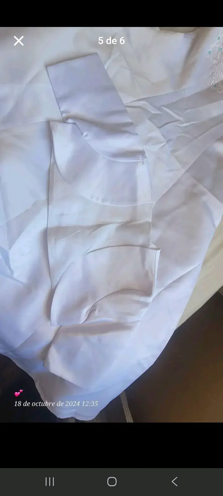 Vestido de Primera Comunión para Niña Blanco - 3