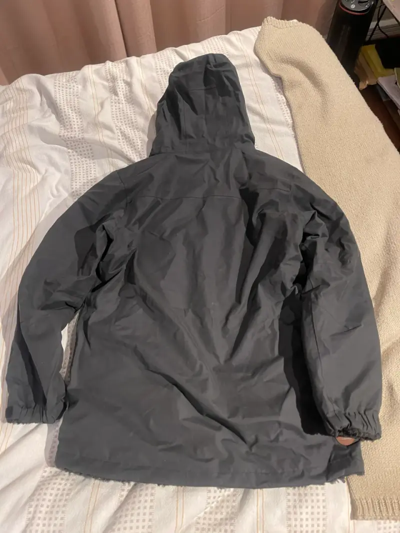 Parka impermeable gris con capucha Buffalo - 4