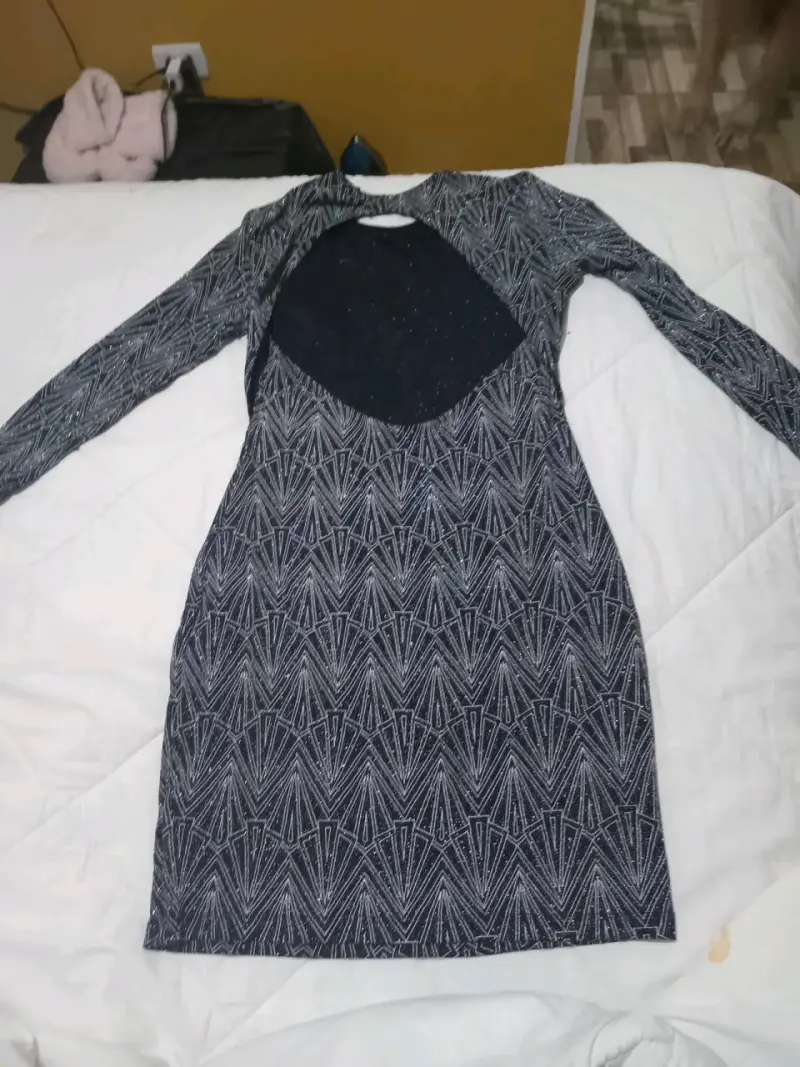 Vestido corto estampado geométrico para mujer - 2