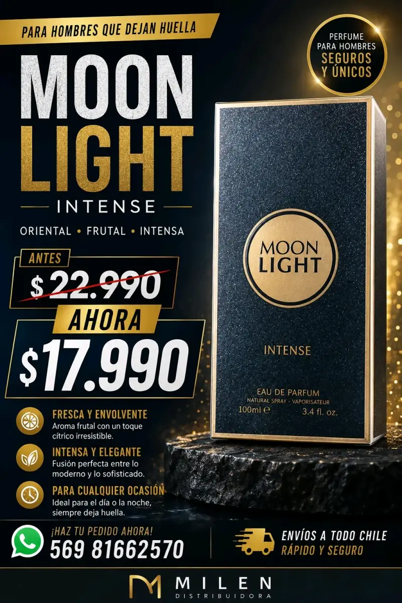 Perfume Moon Light Intense para Hombre 100ml