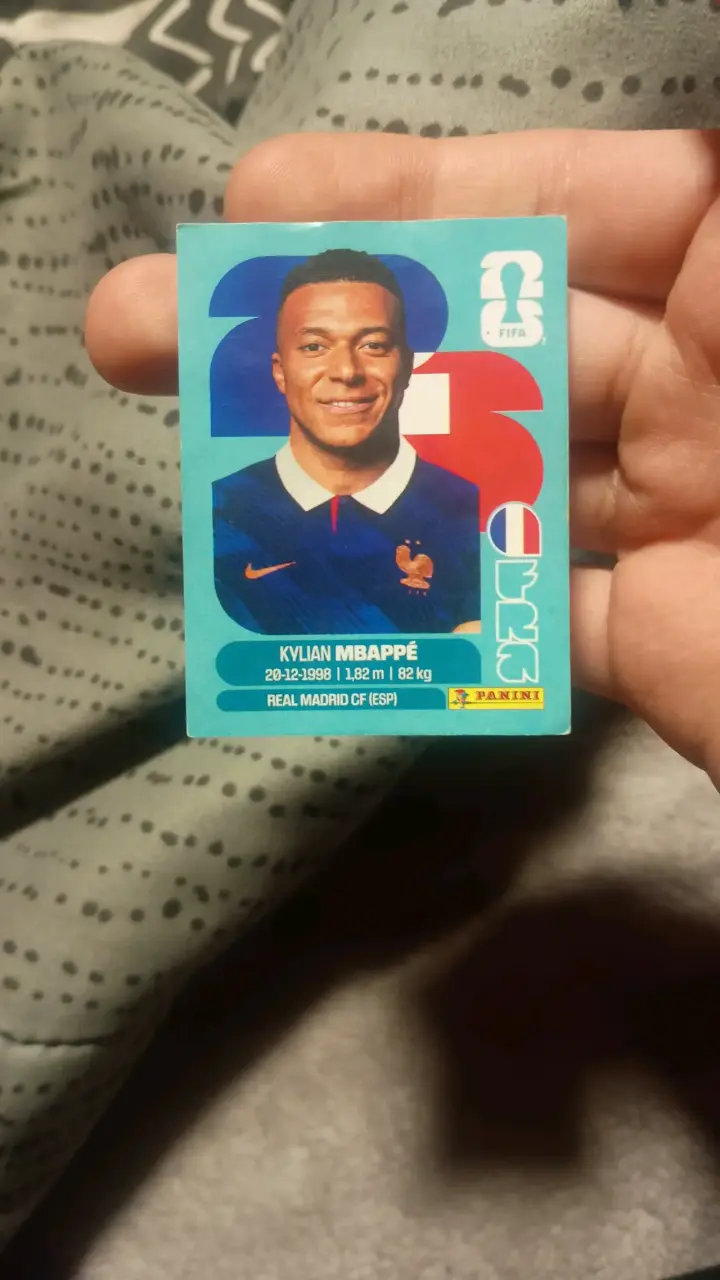 REPETIDO Lámina Panini Kylian Mbappé Mundial 2026 - 1
