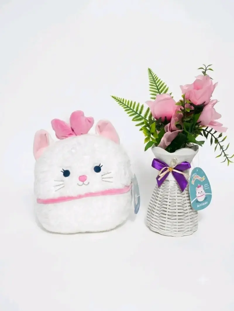 Peluche Disney Marie Squishmallow Blanco - 3