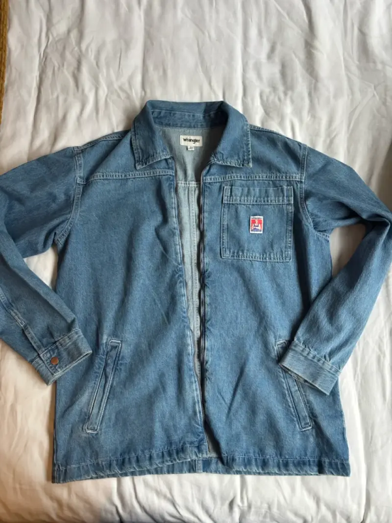 Chaqueta de mezclilla Wrangler azul con cierre - 2