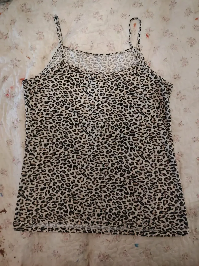 Vestido de tirantes estampado animal print - 3