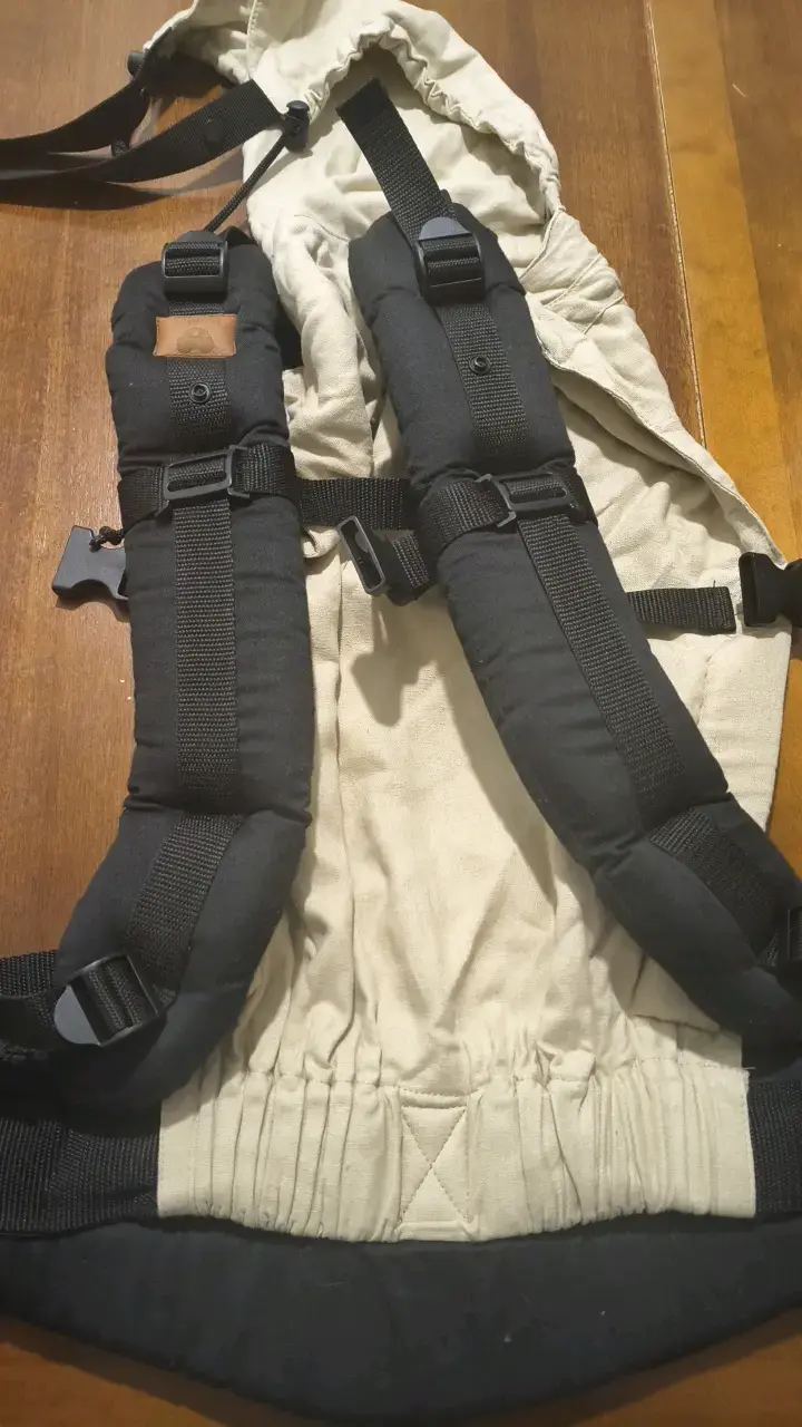 Mochila ergonómica para bebé en lino - 4