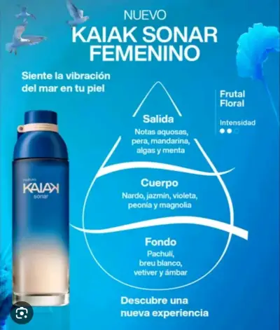 Perfume Kaiak Sonar Femenino 100ml - miniatura 1