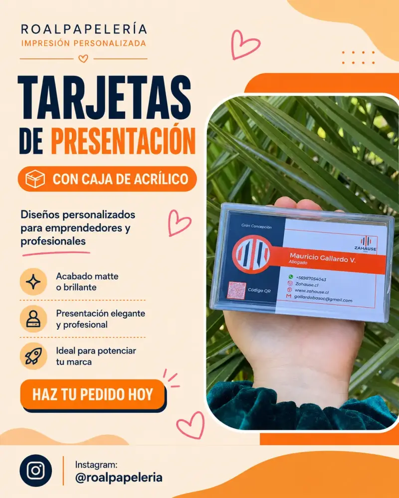Tarjetas de presentación con caja de acrílico - 1