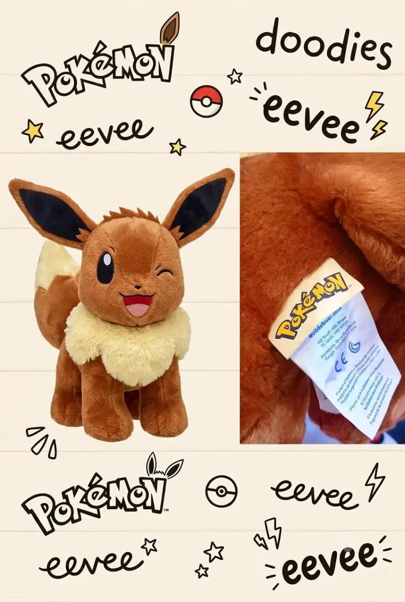 Peluche Pokémon Eevee suave y adorable