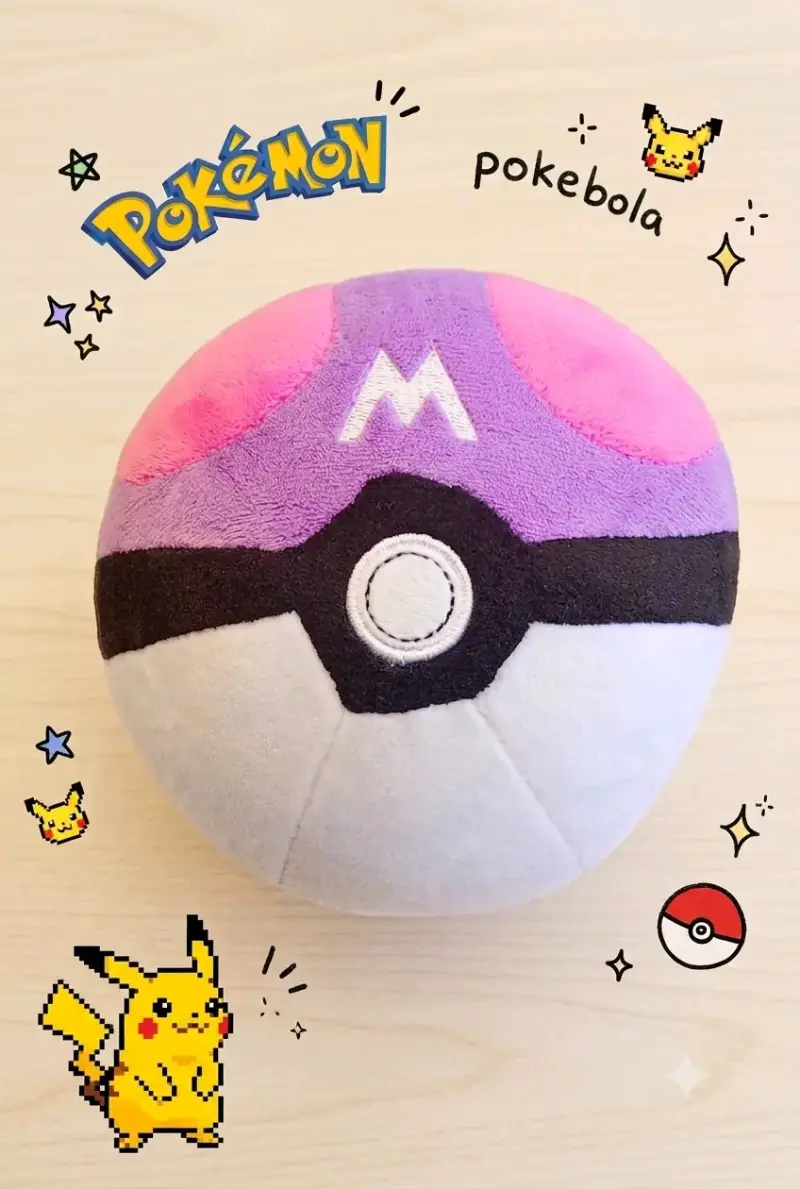 Peluche Pokebola Pokémon Master Ball