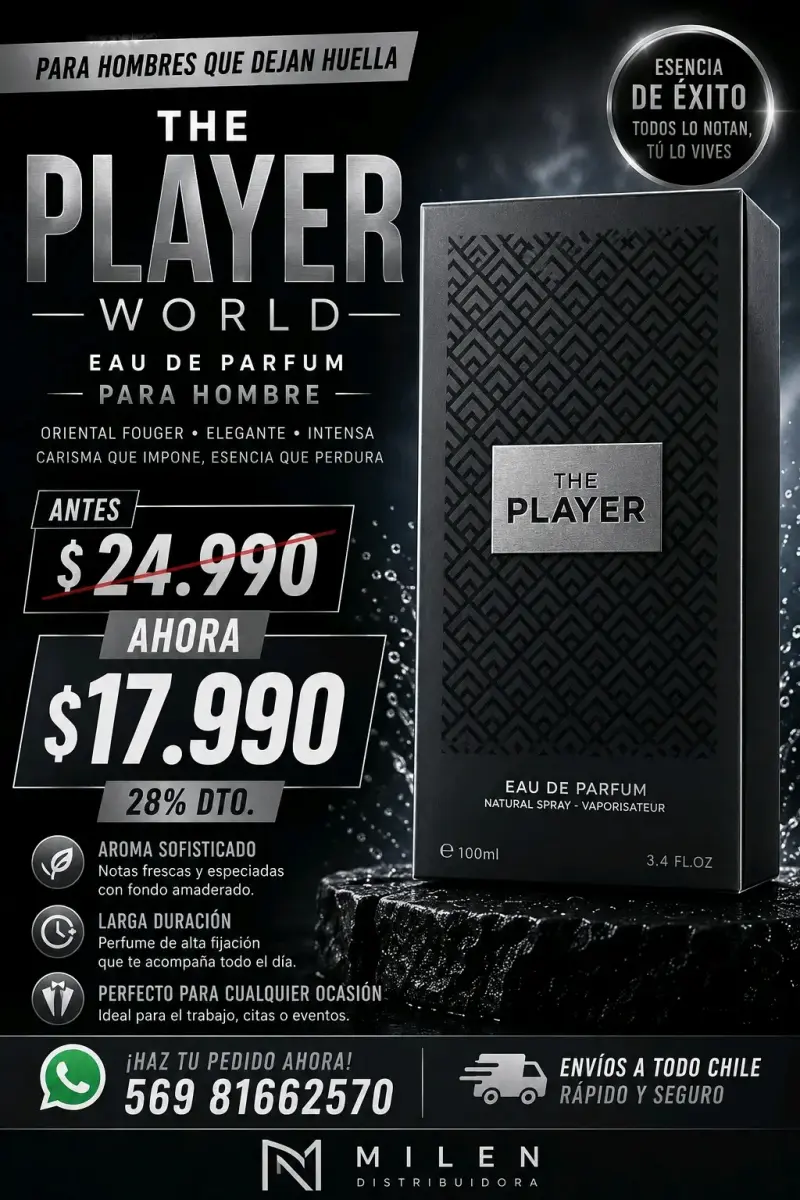 Perfume The Player World Eau de Parfum 100ml