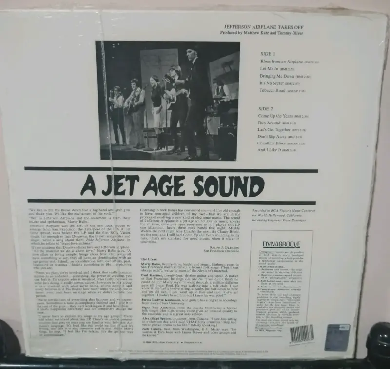 Vinilo Jefferson Airplane "Takes Off" - 2