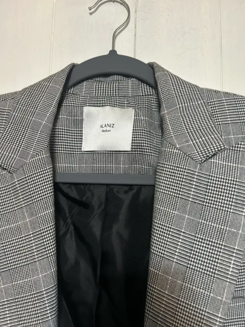Blazer de cuadros gris Alaniz - 2