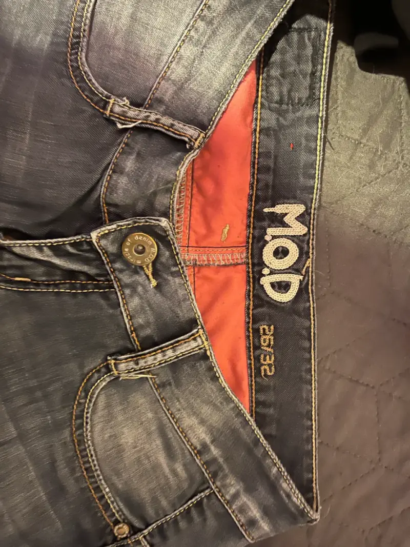 Jeans de mezclilla azul low rise M.O.D - 2