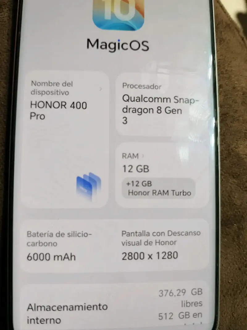 Smartphone Honor 400 Pro 5G con 512GB y 12GB RAM - 2