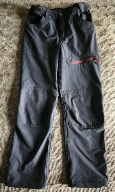Pantalones outdoor gris oscuro con bolsillo - miniatura 1