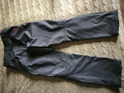 Pantalones outdoor gris oscuro con bolsillo - miniatura 2
