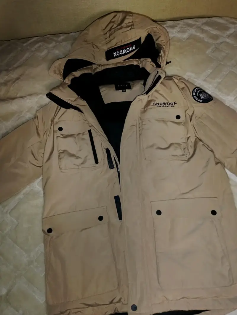 Parka beige para hombre Snowdon Exploration - 1