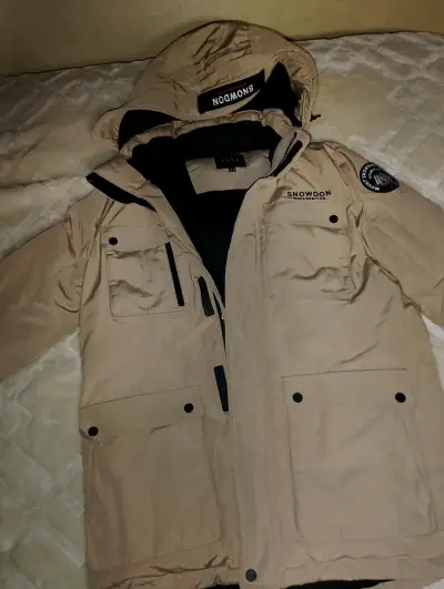 Parka beige para hombre Snowdon Exploration - miniatura 1