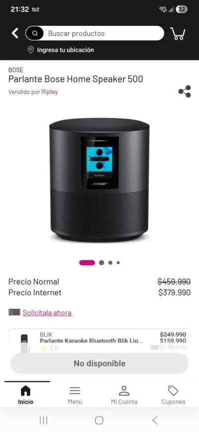 Parlante Inteligente Bose Home Speaker 500 - miniatura 4