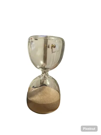Reloj de arena decorativo de vidrio - miniatura 1