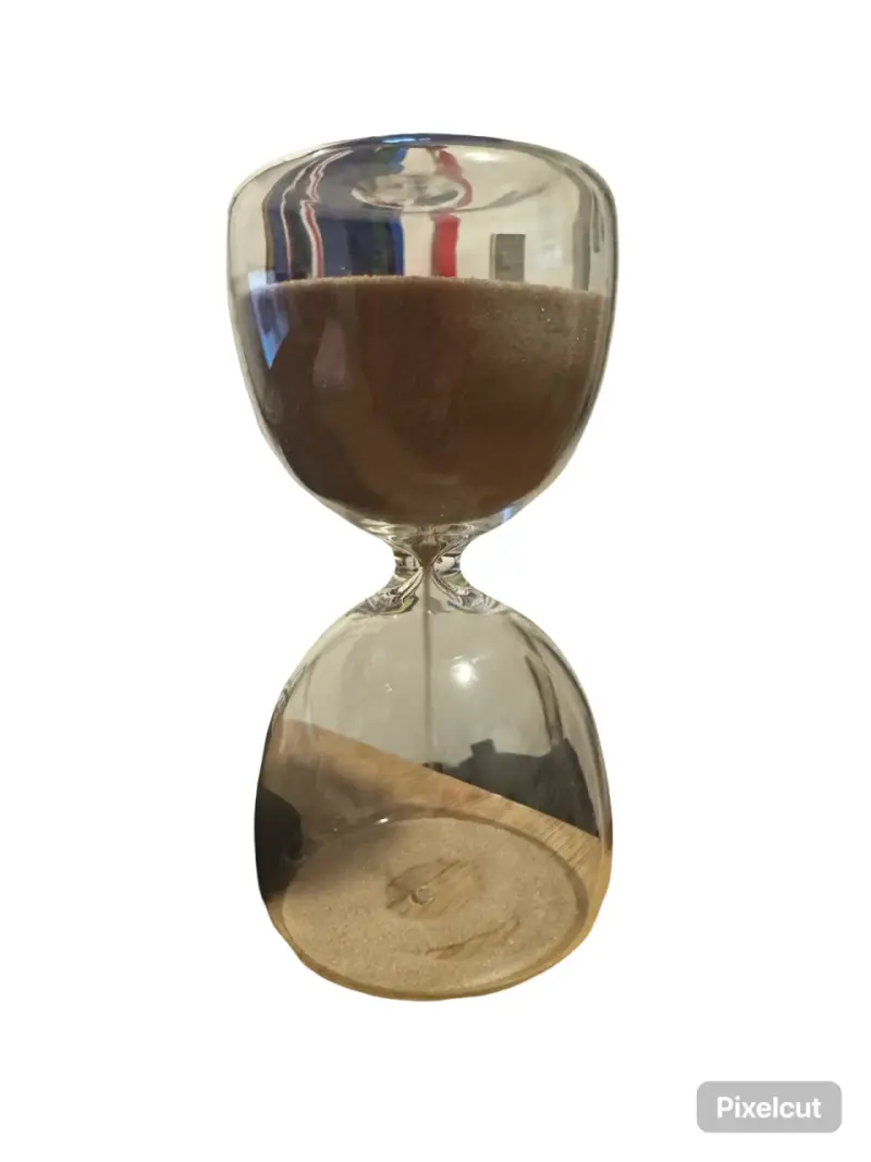 Reloj de arena decorativo de vidrio - 2