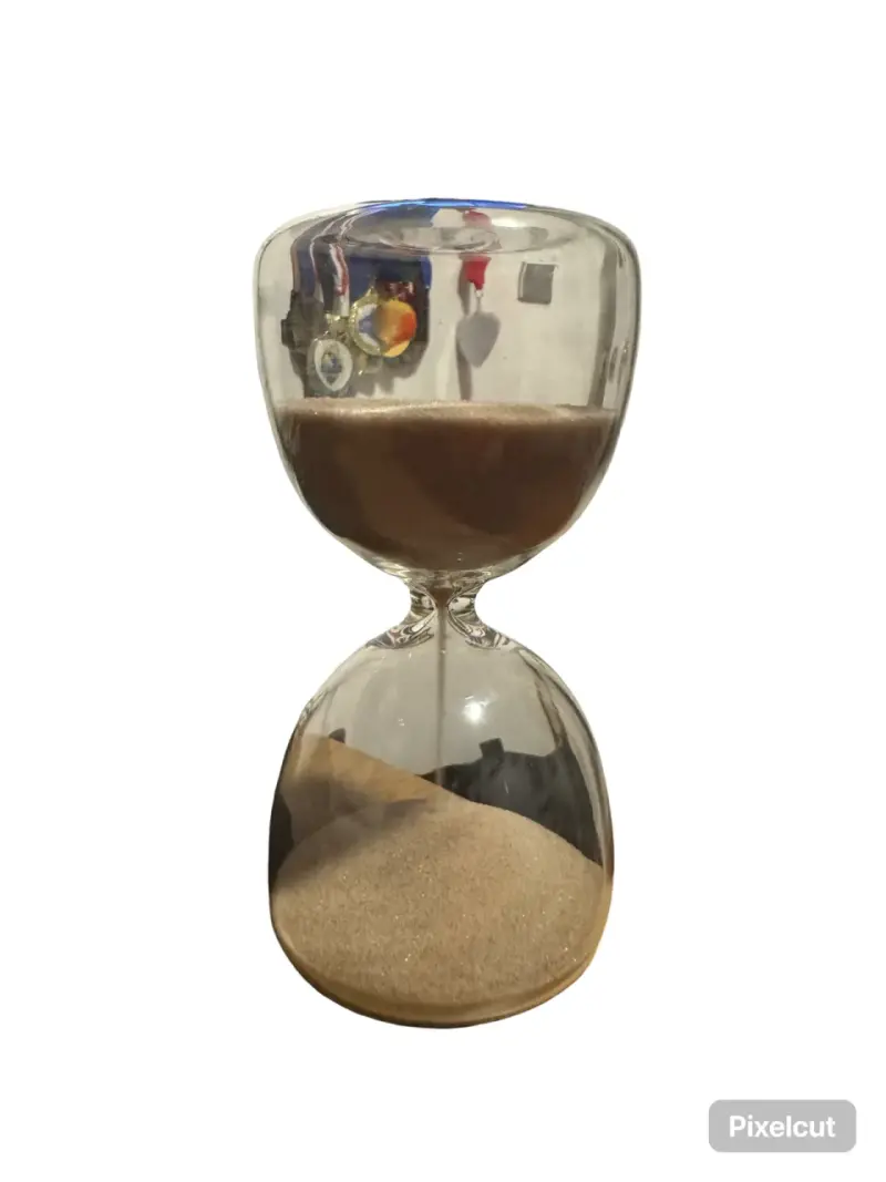 Reloj de arena decorativo de vidrio - 3