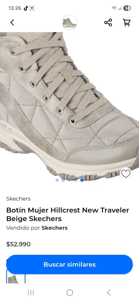 Botines Mujer Skechers Hillcrest New Traveler Beige - 4