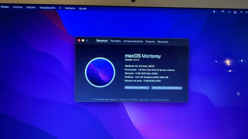 MacBook Air 13 pulgadas 2017 con cargador - 3