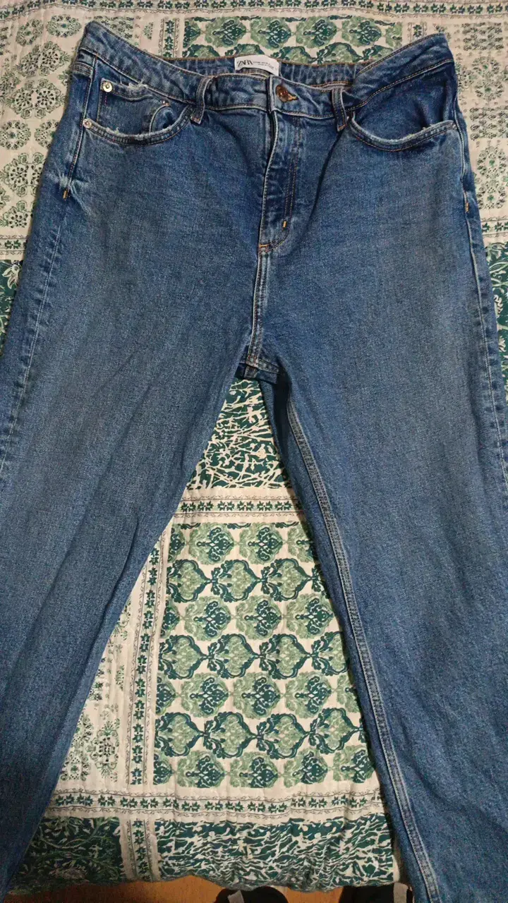 Jeans azules Zara para mujer - 1