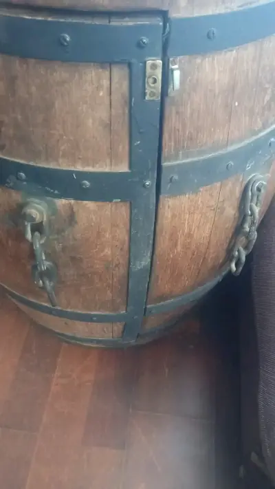 Barril de madera con estantes para vinos - miniatura 5