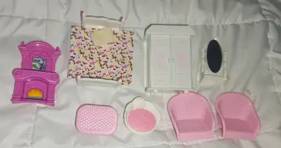 Set de muebles de juguete para casa de muñecas - miniatura 1