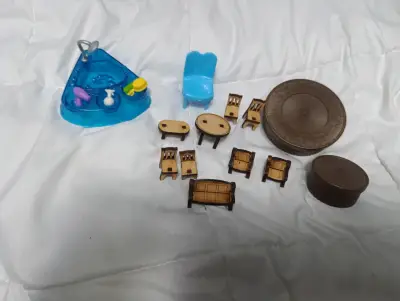 Set de muebles de juguete para casa de muñecas - miniatura 3