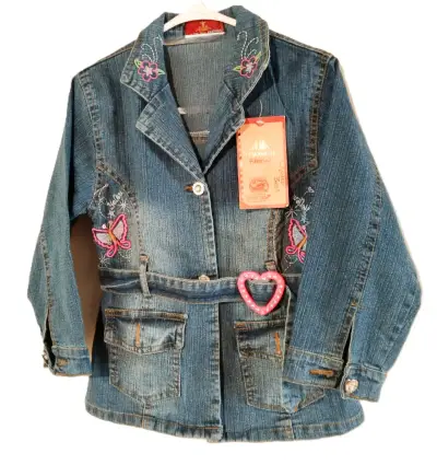 Chaqueta de mezclilla niña talla 6 - miniatura 3