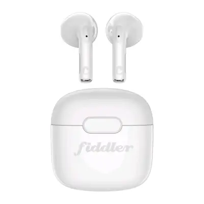 Audífonos inalámbricos Fiddler blancos con estuche - miniatura 1