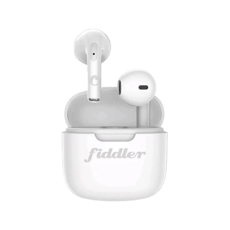 Audífonos inalámbricos Fiddler blancos con estuche - 2