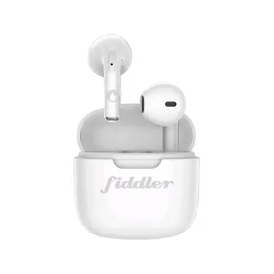 Audífonos inalámbricos Fiddler blancos con estuche - miniatura 2