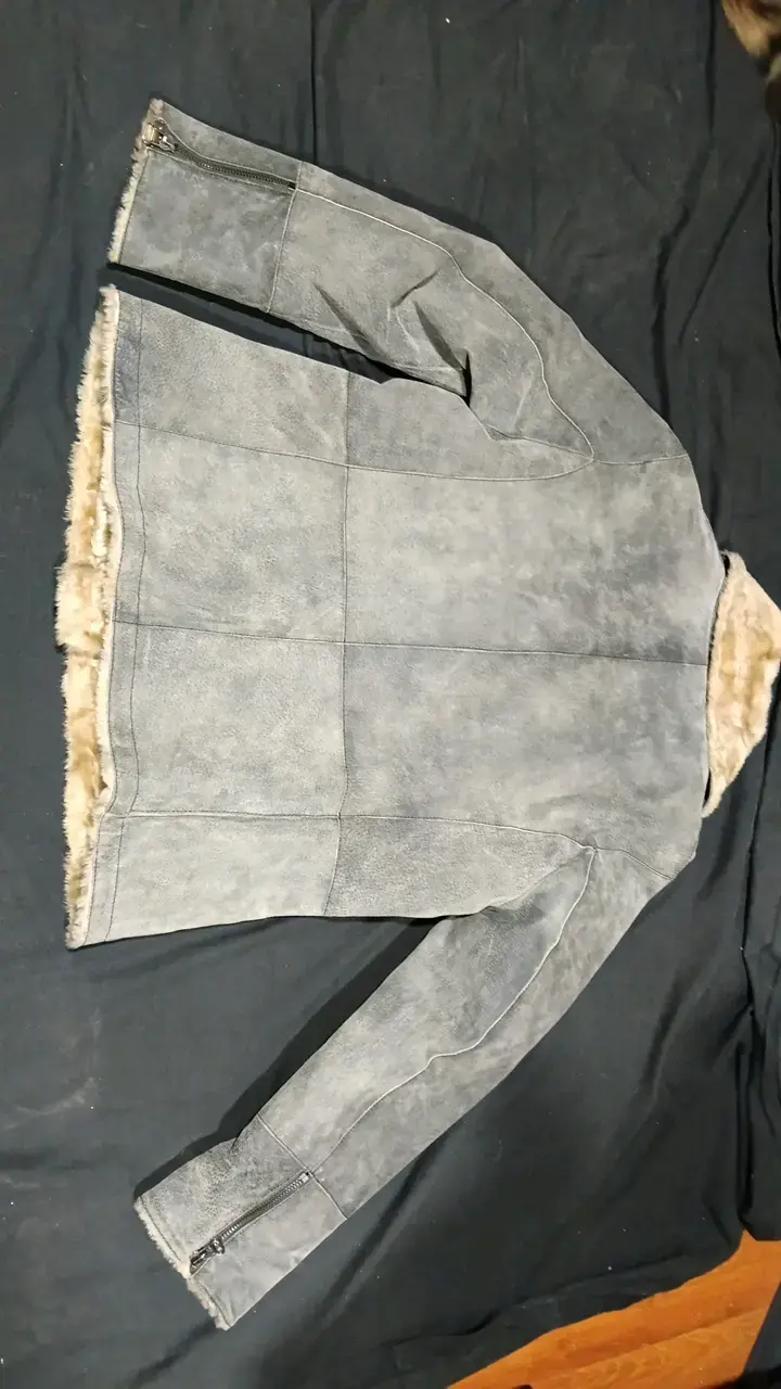 Chaqueta de gamuza gris - 2