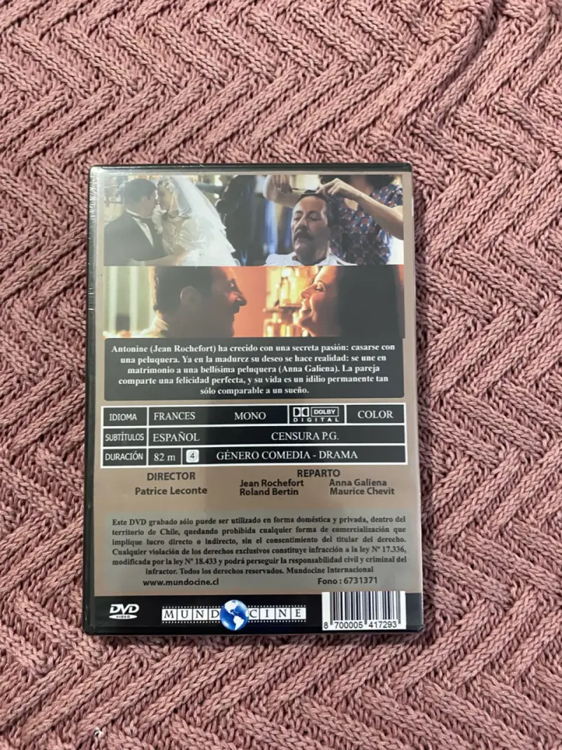 DVD El Marido de la Peluquera Jean Rochefort - 2