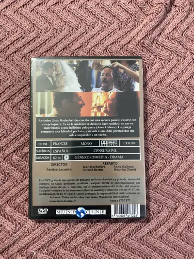 DVD El Marido de la Peluquera Jean Rochefort - miniatura 2