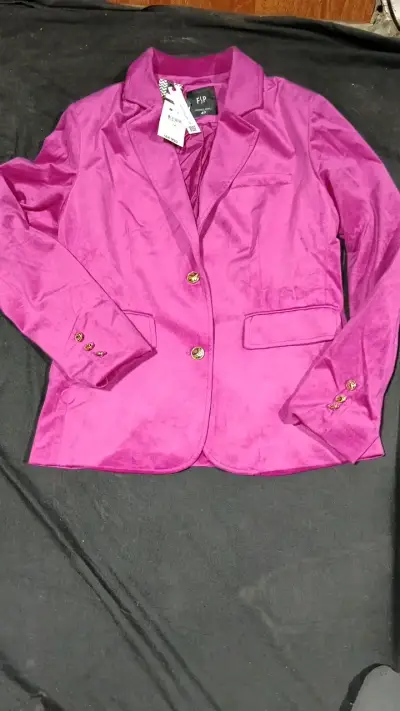 Blazer fucsia para mujer  talla 40 - miniatura 1